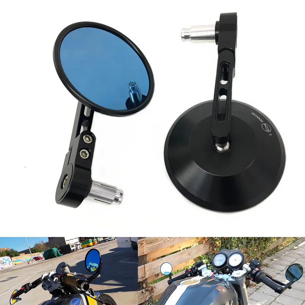 

Universal 7/8" 22mm motorcycle handlebar side mirror CNC aluminum alloy For Kawasaki Ninja 500R EX500 650R ER-6F ER-6N ZX9R