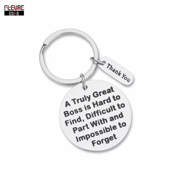 

Thank You Keychain Gifts for Boss Supervisor Leader Mentor Retirement Leaving Gift From Coworker Colleague Keyrings