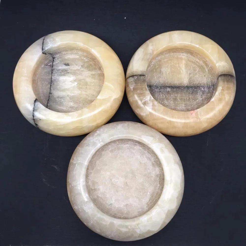 Yellow jade ashtray (1)