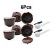 6pcs brown
