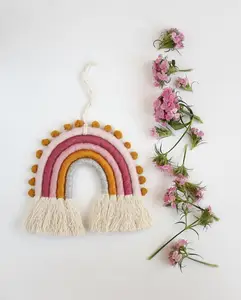 Image for Hand-woven Rainbow Tapestry Children Room Househol 
