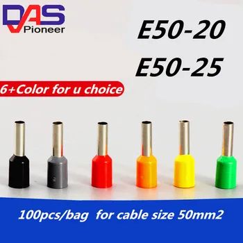 

1AWG 50 mm2 bootlace Ferrules for E50-20 pre Tubular terminal connector