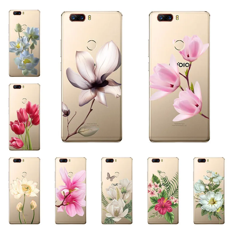 Soft TPU for zte nubia M2 lite z11 mini s z17 Case flower Cover Phone protect cases shell |