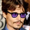 2022 Vintage Small Johnny Depp Style Round Sunglasses Clear Tinted Lens Brand Design Party Show Sun Glasses Oculos De Sol ► Photo 3/5