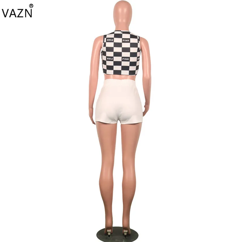 VAZN/Лидер продаж года; i2-pieces для девочек; костюмы для игры с принтом; обтягивающие костюмы без рукавов с круглым вырезом; женские пикантные открытые комбинезоны; S3381