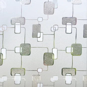 

Geometry Pattern Glass Film Static Cling PVC Heat-Control 3D LaserPrivacy Protection Removable Home Decoration 23.62''by78.7''