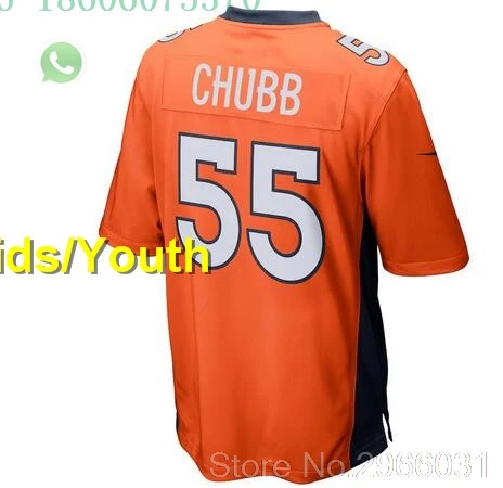 for kids youth А+++ качественный Детский Молодежный 58 фон Миллер чехол Keenum 4 Bradley Chubb 55 Terrell Davis 30 jersey Denver - Цвет: for kids youth