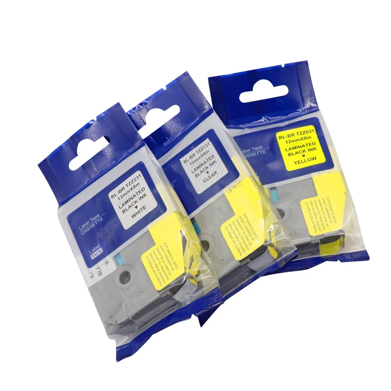 4pcs 3color Compatible Label Tape 12mm Tze-131 Tze-231 Tze-631 Black On White Tze131 Tze231 Tze631 for Brother P-touch Printers |