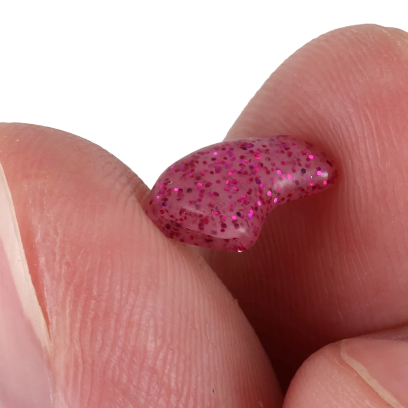 ABVP 40 Pcs Soft Nail Caps for Cat Pet Claw Control Paws Off+ Adhesive Glue with Glitter S, 20 Pcs Purple& 20 Pcs Pink