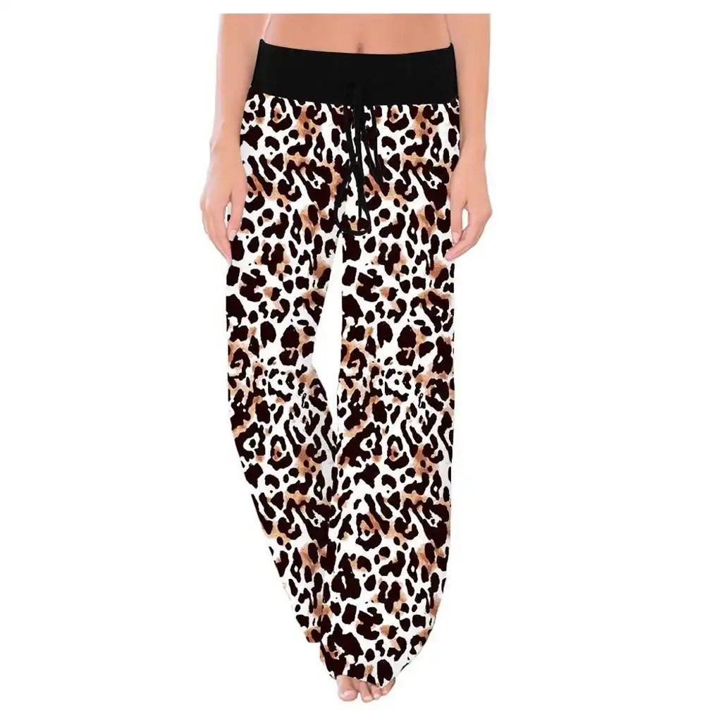 wide leg cotton lounge pants