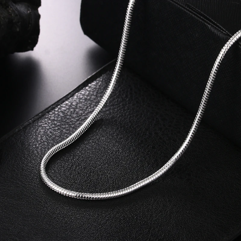 925 silver jewelry set 40-75cm 3MM snake chains necklaces bracelets for women men