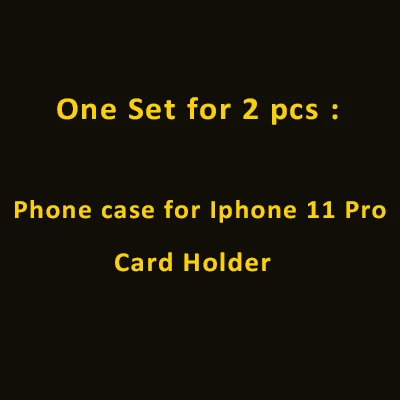 For Iphone 11 Pro Hiram Beron сделай свой собственный бумажник для карт чехол croco с узким карманом для карт Рождественский подарок Прямая поставка - Цвет: For Iphone 11 Pro