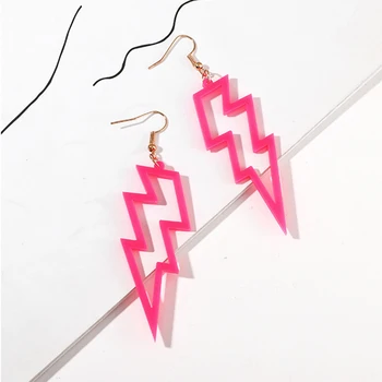 

Acrylic animal earrings love dinosaur asymmetric fish bone fluorescent lightning octopus piano cheese ghost lotus colorful