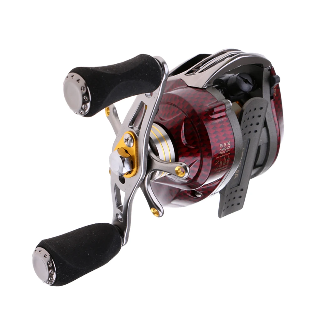 17+1BB Baitcasting Fishing Reel 6.3:1 Gear Right Hand Saltwater Casting Reel, Magnetic and Centrifugal Brake System