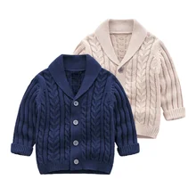 Boys Cardigan Sweater Fashion Children Coat Casual Spring Baby School Outfits Kids Sweater Infant Clothes Outerwear 0-24M