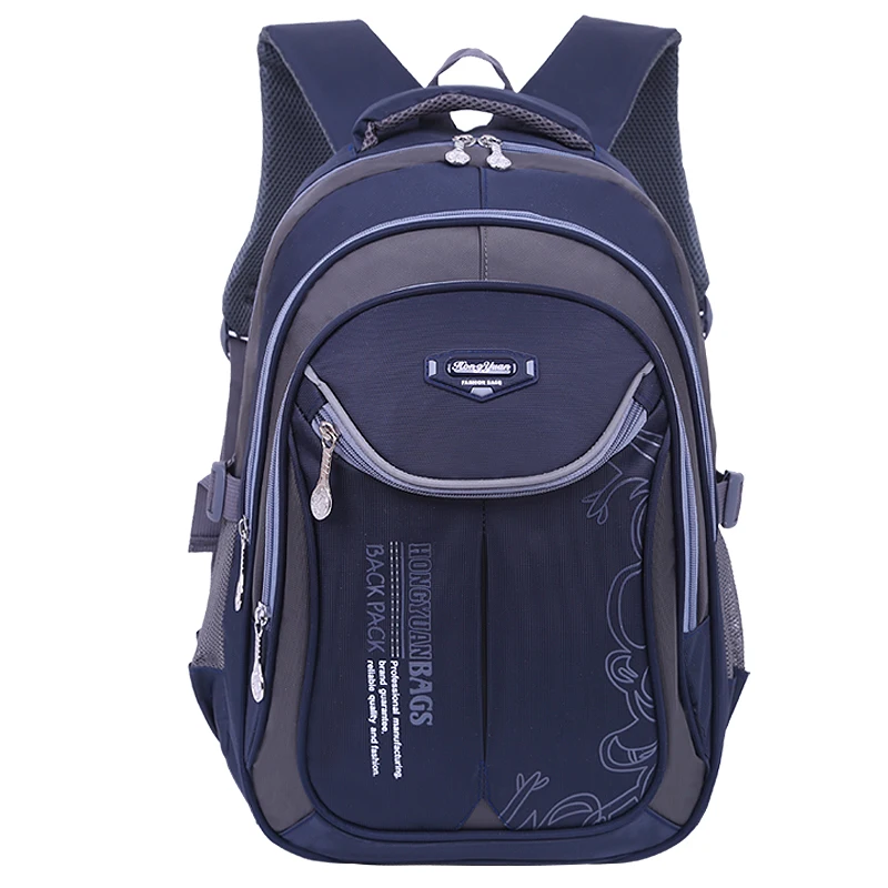 small dark blue LOOZYKIT детские школьные рюкзаки для девочек и мальчиков нейлоновый водонепроницаемый детский Ранец школьный рюкзак Mochila Escolar вместительный рюкзак - Цвет: small dark blue