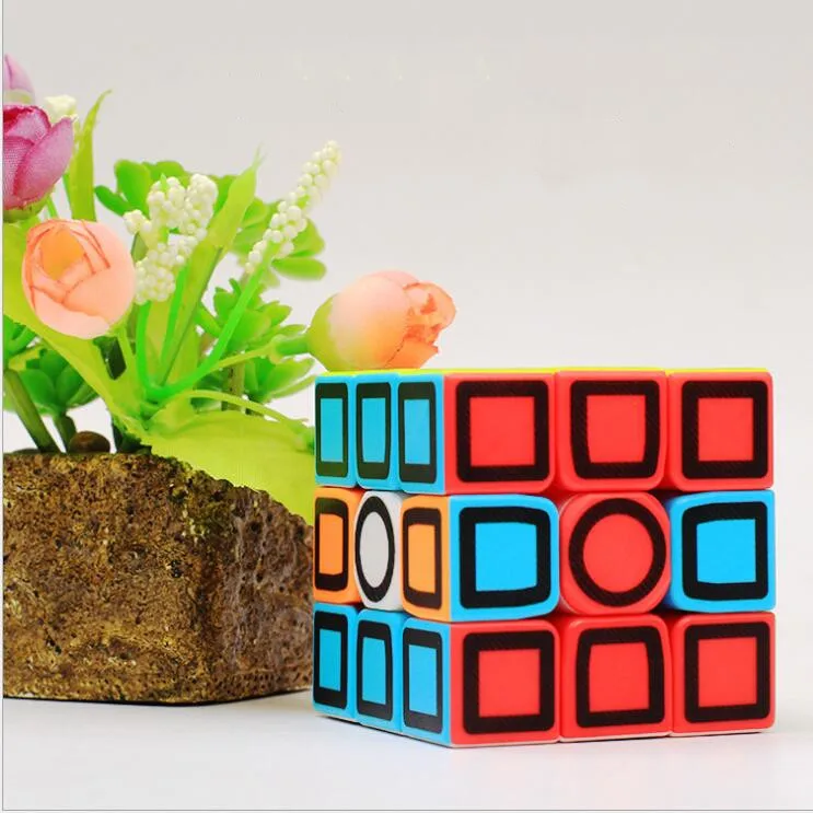 Z cube Magic cube 3x3x3 гладкая из углеродного волокна наклейки в форме куба, классное Детское игрушки для детей, подарки