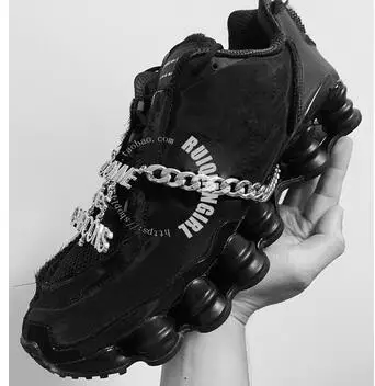 Лидер продаж; Модные женские кроссовки на платформе со шнуровкой; женские спортивные кроссовки; Цвет черный, белый; сетчатая обувь с цепочками - Цвет: as show