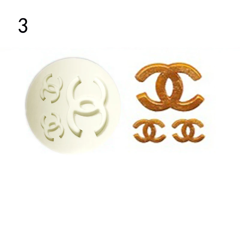 3Letter X Shaped Cake Silicone Molds DIY Chocolate Candy Mould Tools Fondant 3D Brand Logo Mousse Moulds Cake Decoration Tools8