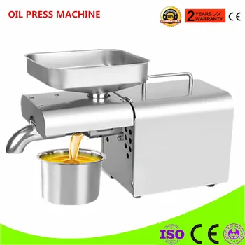 

Home Use 110V/220V Automatic Coconut Oil Press Cold Press Oil Machine Oil Cold Press Machine Sunflower Seeds Oil Extractor