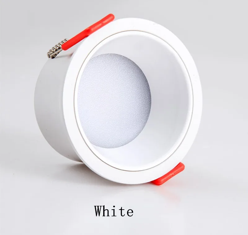 Round Anti-Glare Led SMD2835 Recessed Downlights 7W  12W 15W 18W 21W 24W Dimmable 110V 220V Ceiling Lamp  Indoor Lighting outside downlights