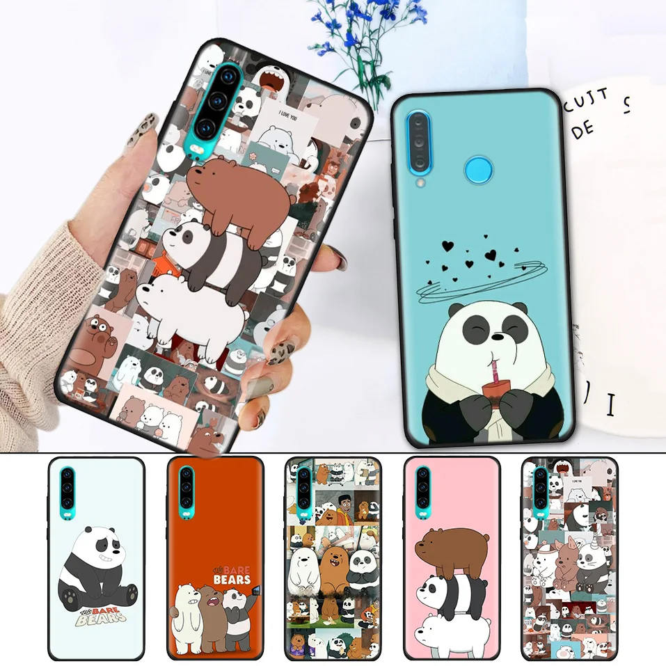 Черный силиконовый чехол для huawei P30 P20 P10 Коврики 30 20 10 Nova 5 5i Lite Pro P Smart Z плюс защитный чехол мы вся правда о медведях P