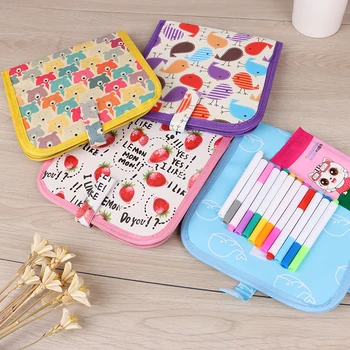 

12 pcs Water Chalk With PVC Portable Soft Chalk Board Drawing Learning Toy