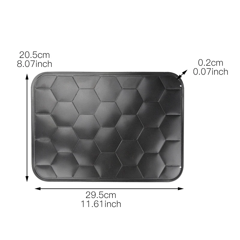 29.5x20.5x0.2cm Быстрее размораживание лоток для замороженных Еда eco-friendly шестиугольник дизайн мясо Поддон Для Оттаивания машина для нарезания замороженного мяса тарелка для разморозки Кухня гаджеты - Цвет: 29.5x20.5x0.2cm