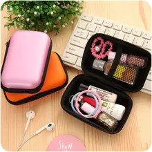 Multi-function Mini Zipper Earphone Card Storage Bag Box Travel Carrying Pouch Earphone Case Box Mini Zippered Storage Portable original kz earphone case fiber zipper headphones hard case storage carrying pouch bag sd card box portable earphone bag