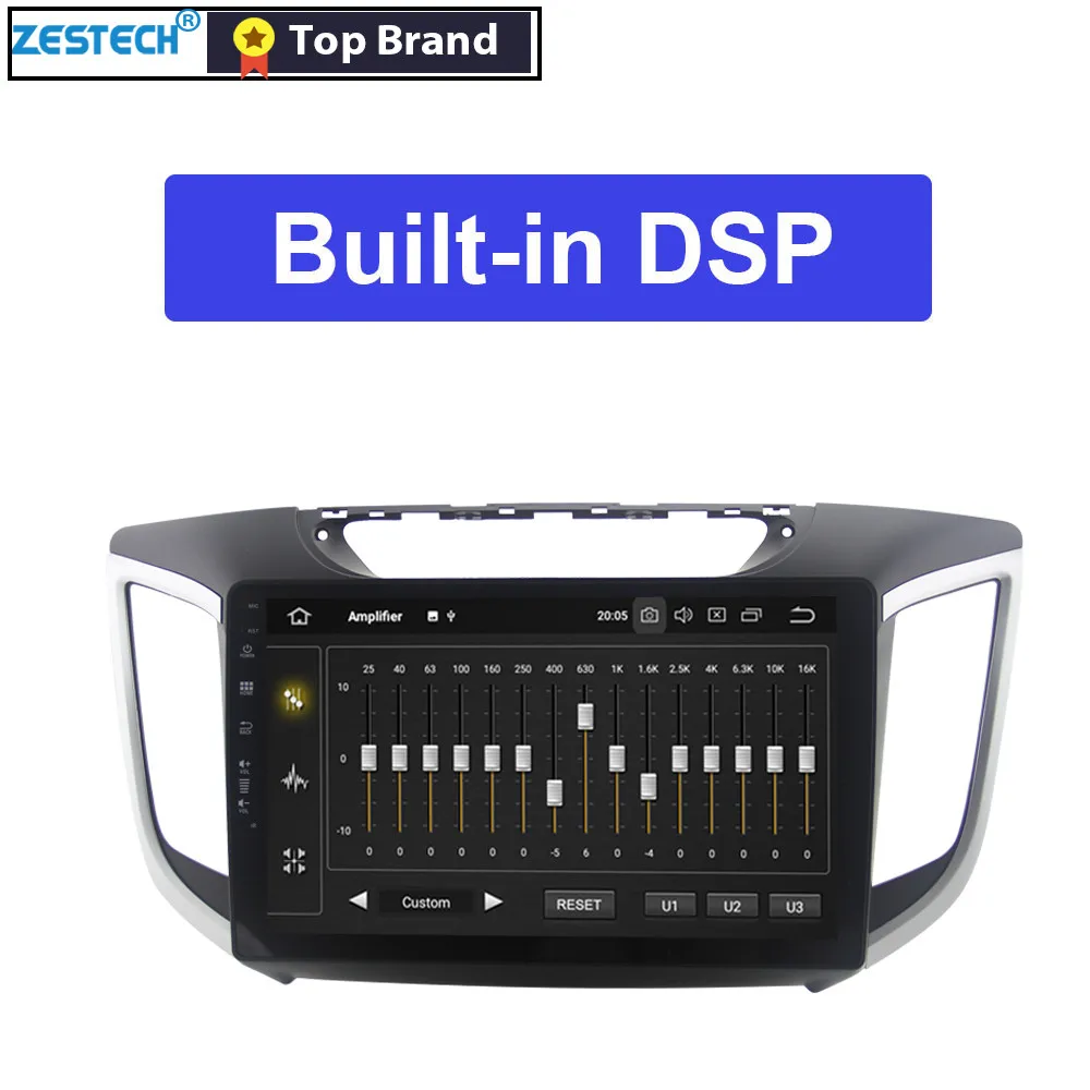 Best ZESTECH Android 9.0 1din car radio dvd For Hyundai ix 25 / Creta 2015 - 2018 Car DVD Player auto Radio GPS Navigation multimedia 1