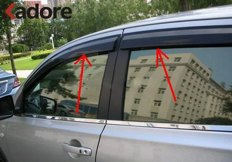 Для Nissan Qashqai Dualis J10 2007 2013 Автомобильные оконные дефлекторы штормовка Защита от