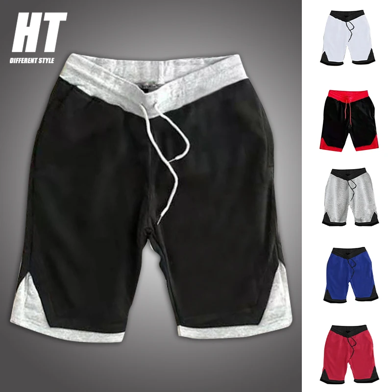 Pantalones cortos deportivos para hombre, a la moda, informales, con cordón, para correr, Fitness, baloncesto, verano, 2021