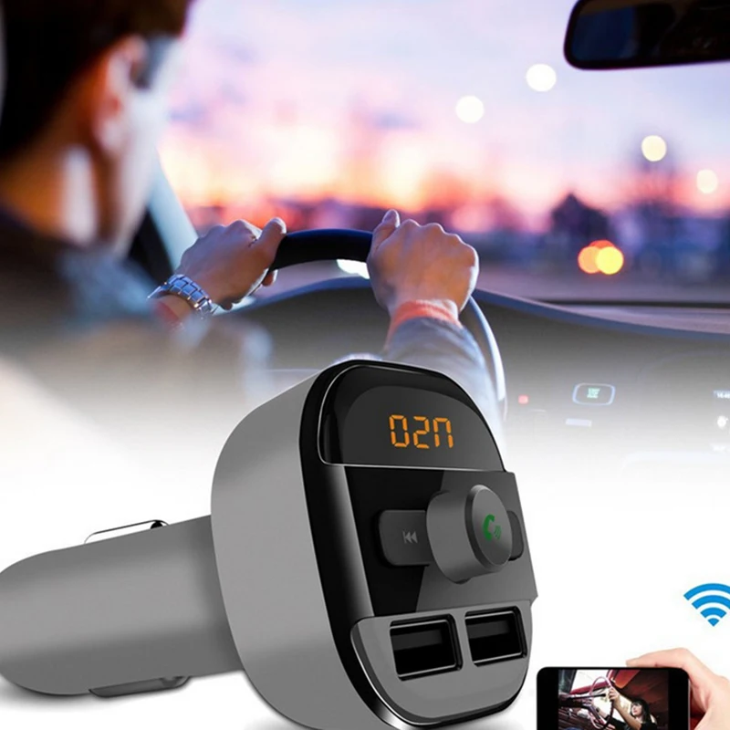 Автомобильное зарядное устройство двойной USB Автомобильное зарядное устройство Bluetooth MP3 музыкальный плеер автомобильные аксессуары