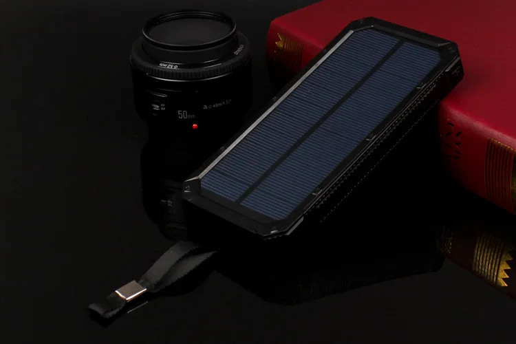 Solor Power Bank 30000mAh Powerbank External Battery Portable Fast Charger for All Smartphone with Solar Panel charger bank