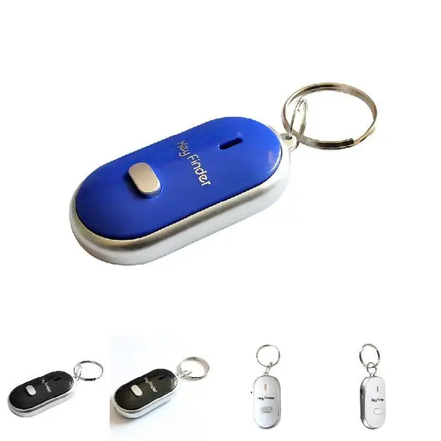 LED Key Finder Locator Find Lost Keys Chain Keychain Whistle Sound Control Locator Keychain Accessories DJA88 2