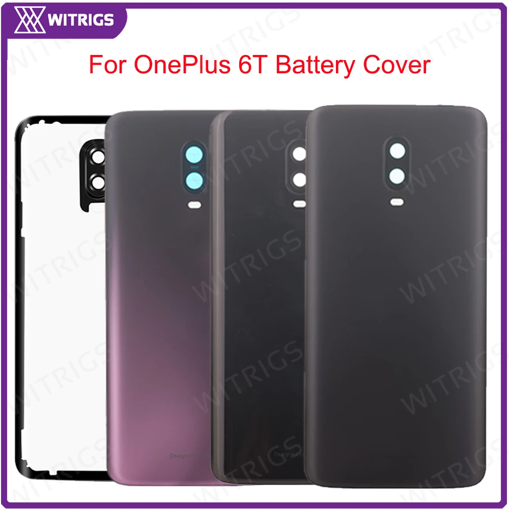 Witrigs для OnePlus 6 T крышка батареи задняя Задняя Дверь Корпус чехол оболочка замена с