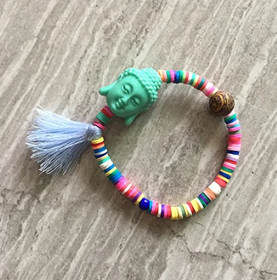 Vsco chica Boho tribal pulsera tejida de Amistad algodón trenzado macram pulsera de la Плайя-дель-судес festiva regalo de las - Окраска металла: 4