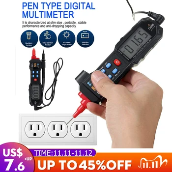 

Digital Multimeter 6000 Counts Digital Display Pocket Pen Multimeter Multimeter Automatic Range Non-contact Voltage Detection