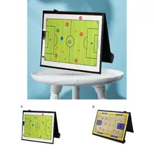

Soccer Tactic Board Easy Carrying Lightweight Coaching Strategy Board Kit Tactics Clipboard Coaches Clipboard