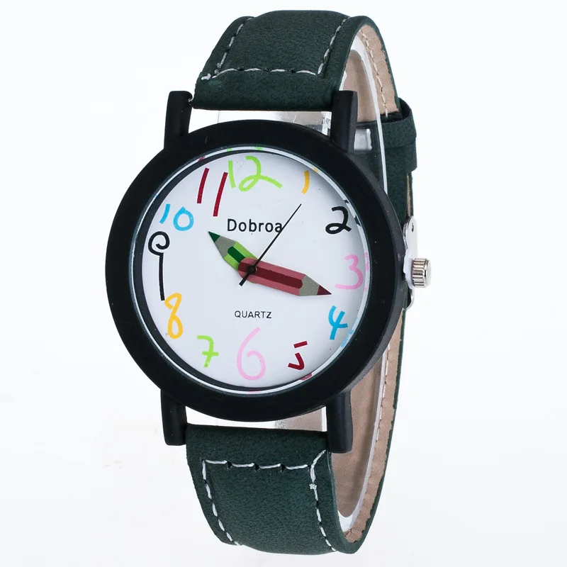 

New Products Quartz Watch Fashion New Style Casual Quartz WOMEN'S Watch Colored Words Pencil Casual Students Watch
