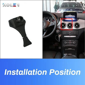 Supporto per telefono cellulare per Auto per Mercedes Benz classe B W246 W242 B180 B200 B250 2012-2019 staffa di navigazione con supporto a gravità GPS automatico - Supporto per telefono cellulare per Auto per Mercedes Benz classe B W246 W242 B180 B200