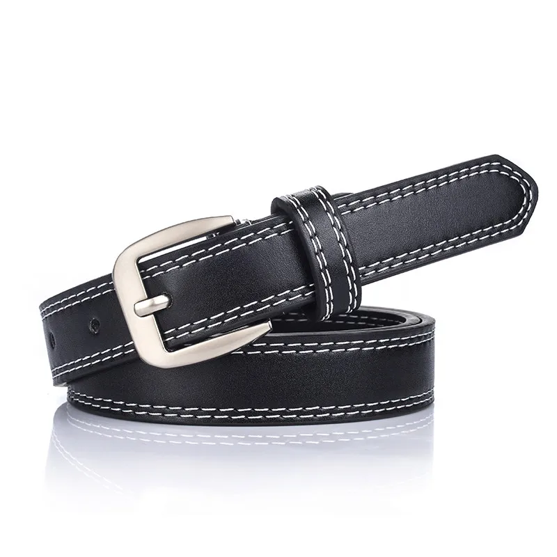 

top Skinny PU Leather Belt Solid Color for Women Dress Thin Adjustable Belt Female Square Needle Buckle Waist Belts Girls