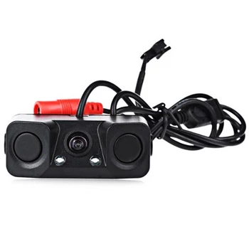 

Night Vision Car Video Parking Camera Sensor Auto Rear View Camera + 2 Sensors Indicator Bi Bi Alarm Auto Reverse Backup Radar