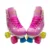 Коньки Детские 4 Колеса Led Balance Double Roller Skates Pink Hot Sale New High Quality Safety Beginner Girl Skates