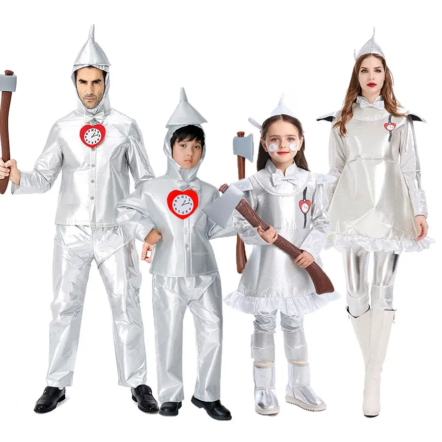 

Tin Man Cosplay Costumes for Men Boys Girls Halloween Purim Carnival Party Mardi Gras Costume Stage Performance Fancy Dress