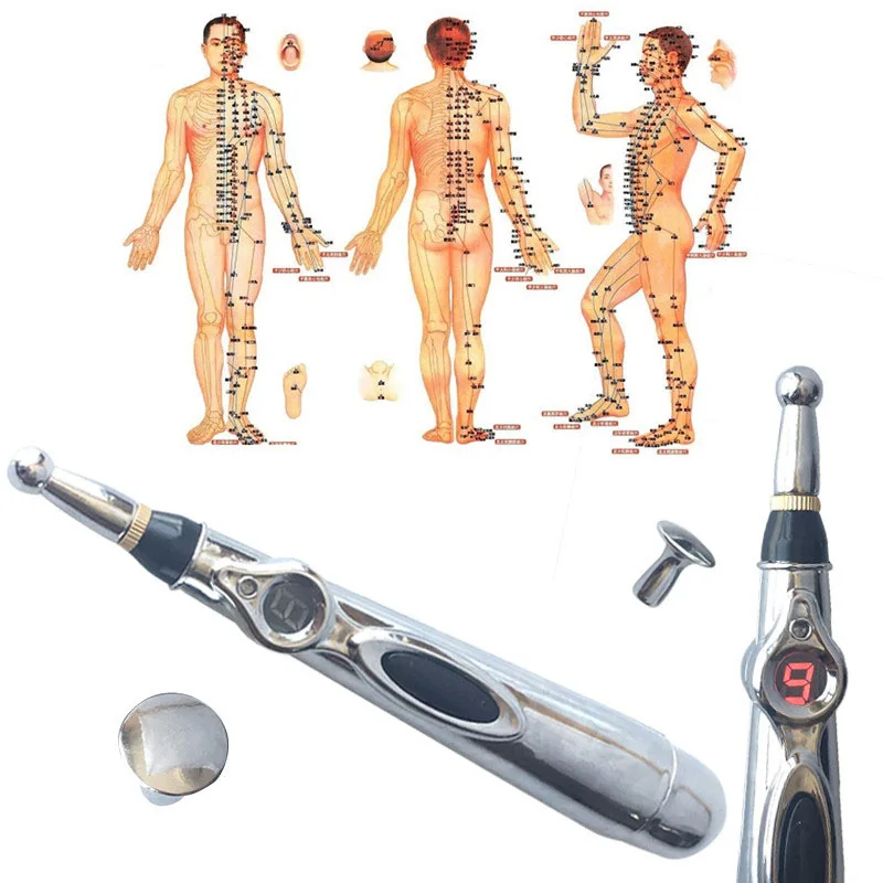 Laser Therapy Electronic Acupuncture Pen Electric Magnet Therapy Heal Massage Pen Meridians Pulse Physiotherapy Relief Pain Tool