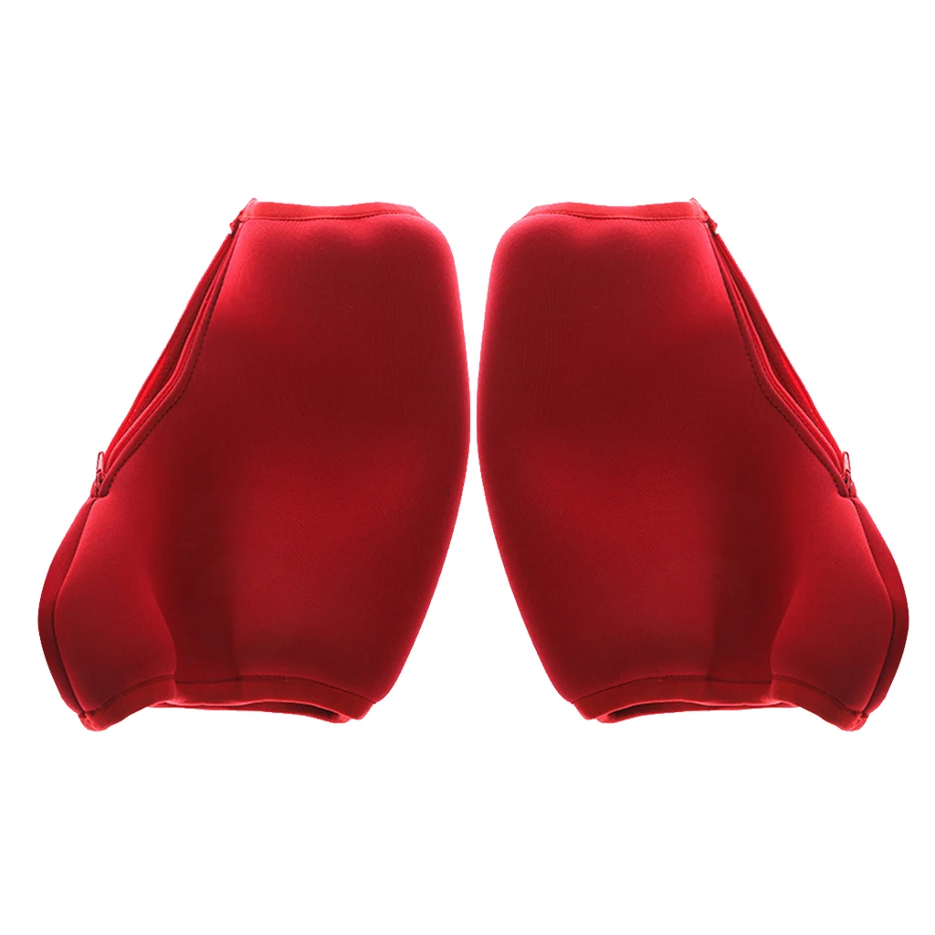 Non Slip Covers 1 Pair Rhinestone Decor Velvet Cloth Women's Men's Fashion Figure Skate Shoes Cover - Select Sizes