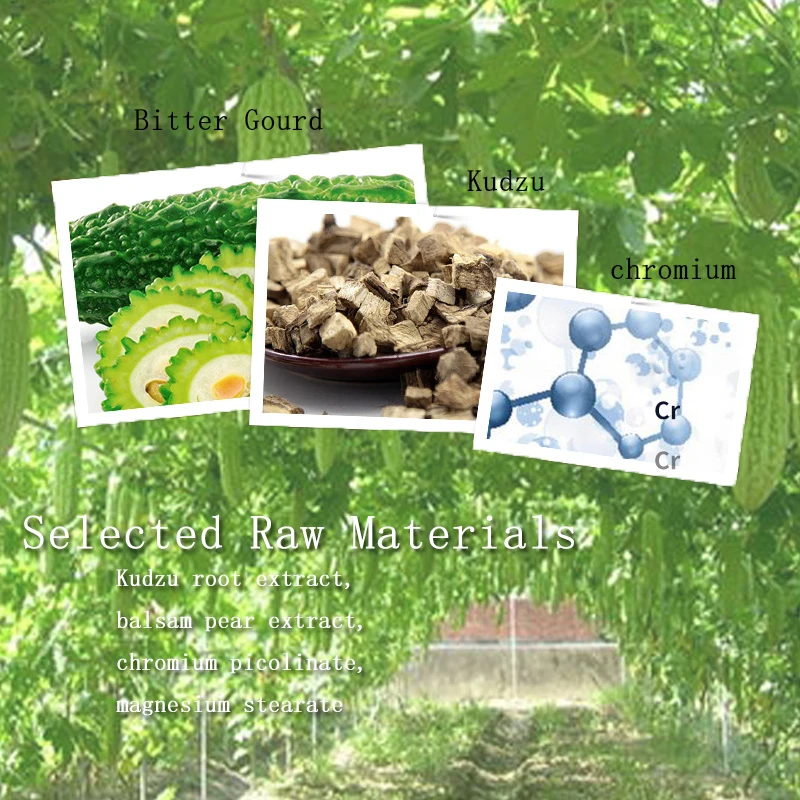 Kudzu Root Balsam Pear Lower Blood Sugar Pueraria Mirifica Extract Bitter Melon Sugar Balance
