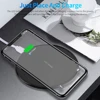 10W Fast Wireless Charger For iPhone Qi Wireless Charging Pad For Samsung Huawei Phone Charger Adapter 3