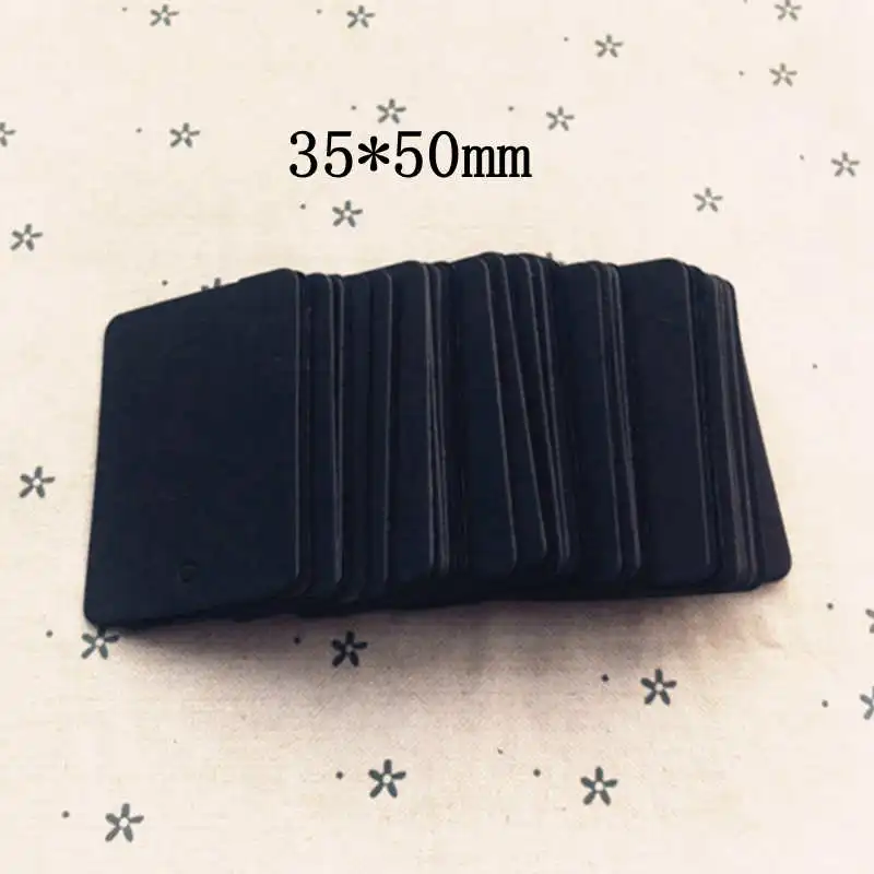 Черные карты из картона 200 шт. пустые ручной работы бумажные поделки скрапбукинг